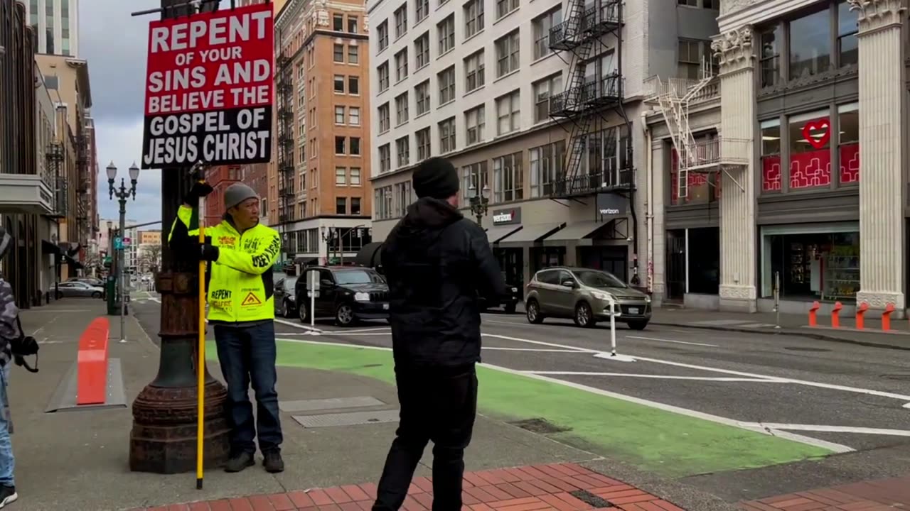 STREET PREACHING IN GHOST TOWN OREGON