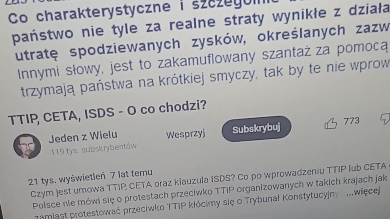 Polska zalana jest toksycznym śmieciem przez UMOWE TTIP CETA !