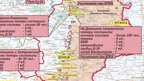 Russian Defence Ministry report on the progress of the special military