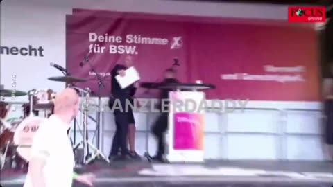 #Gemany #UkroNazi Assaulted Sarah Wagenknecht