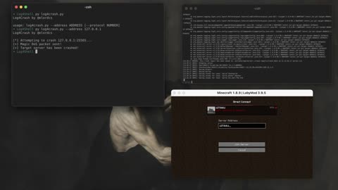 Instant Minecraft server DoS/crash via Log4j (Proof of concept)