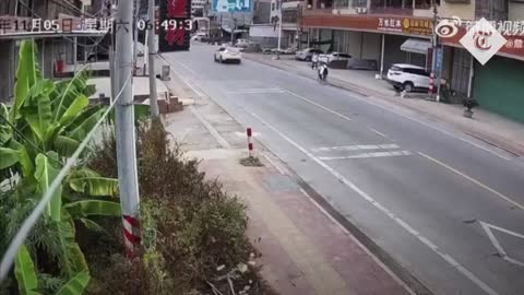 Tesla driver loses control as car speeds down street causing two deaths
