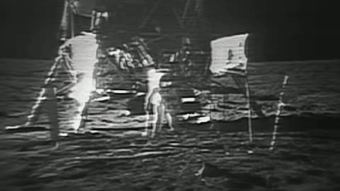 Restored Apollo 11 Moonwalk - Original NASA EVA Mission Video - Walking on the Moon