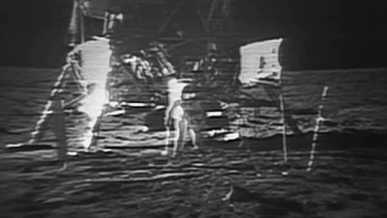 Restored Apollo 11 Moonwalk - Original NASA EVA Mission Video - Walking on the Moon