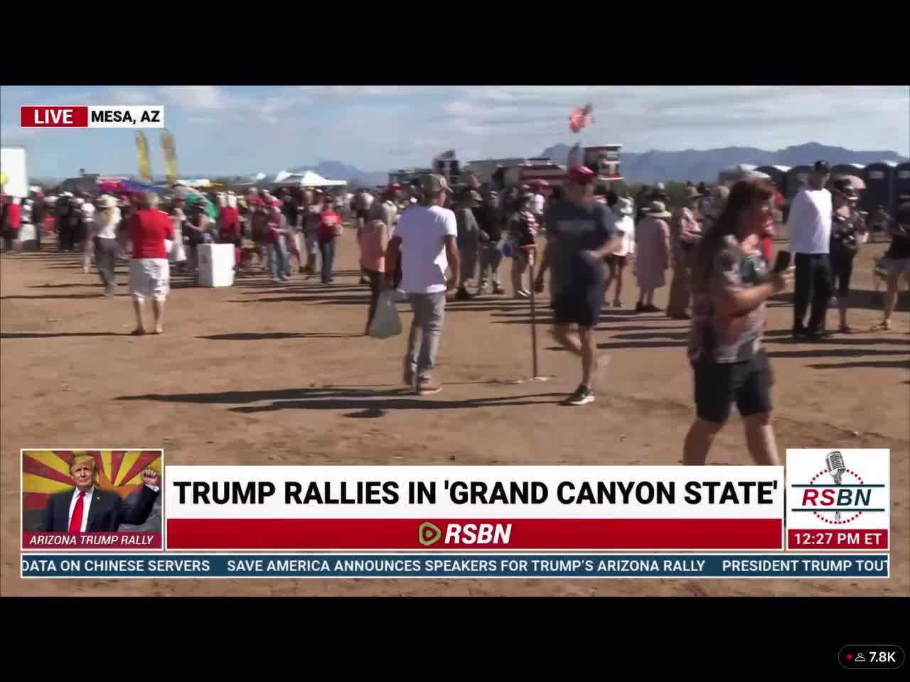 10/9/22 President Donald Trump Save America rally Mesa AZ ways to watch in description below 👇 #maga