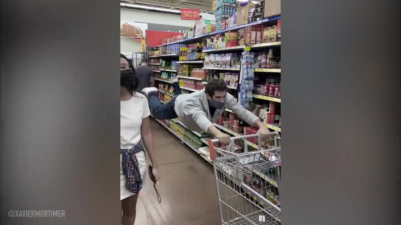 He FLOATS through the store.. employees FREAK OUT
