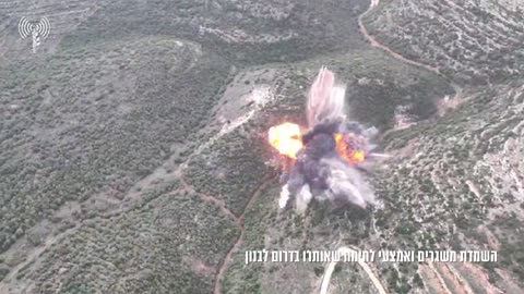 The IDF says it demolished rocket launchers and weapons at Hezbollah positions
