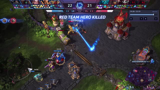 Heroes of the Storm - game replay - got Lost on Garden of Terrors. When taking camps + XP matters