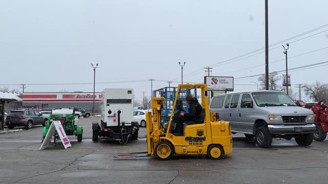 Forklift Hyster S60XMG DIESEL! 6,000 LB Cap 12' Lift Low Profile Mast Folding Forks