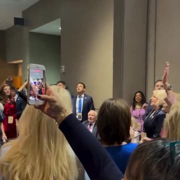 After Trump gave his victory speech, this began to ring out