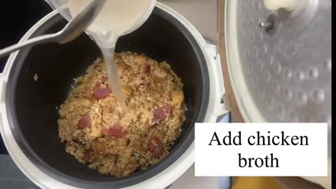 Chinese Claypot Chicken Rice cooked in the rice cooker for dinner. Can’t stop eating it!