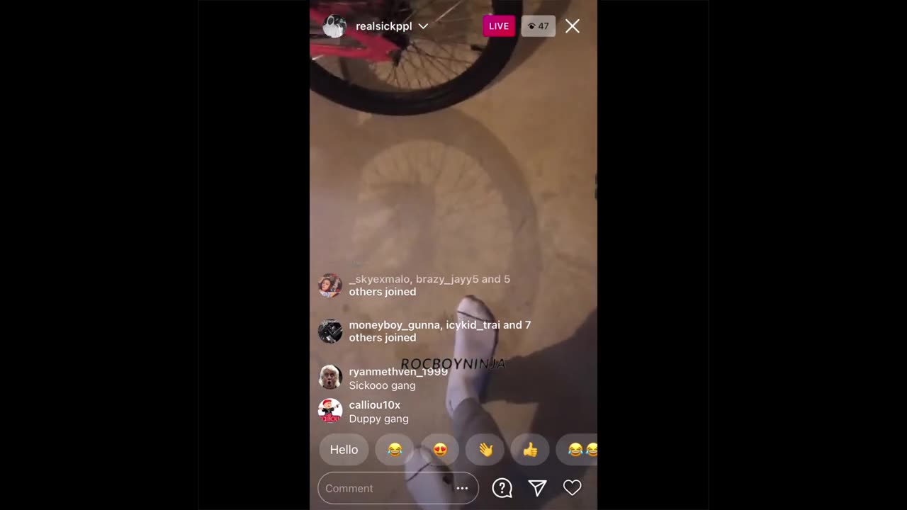 Sick ppl IG live gets troll about getting shot