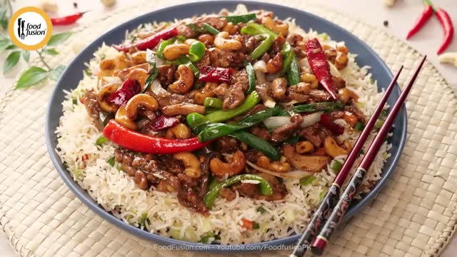 Thai Cashew Chicken Recipe by Food Fusion