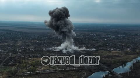 1.5 Ton Glide Bomb Hits the Temporary Deployment Point of the AFU in Volchansk