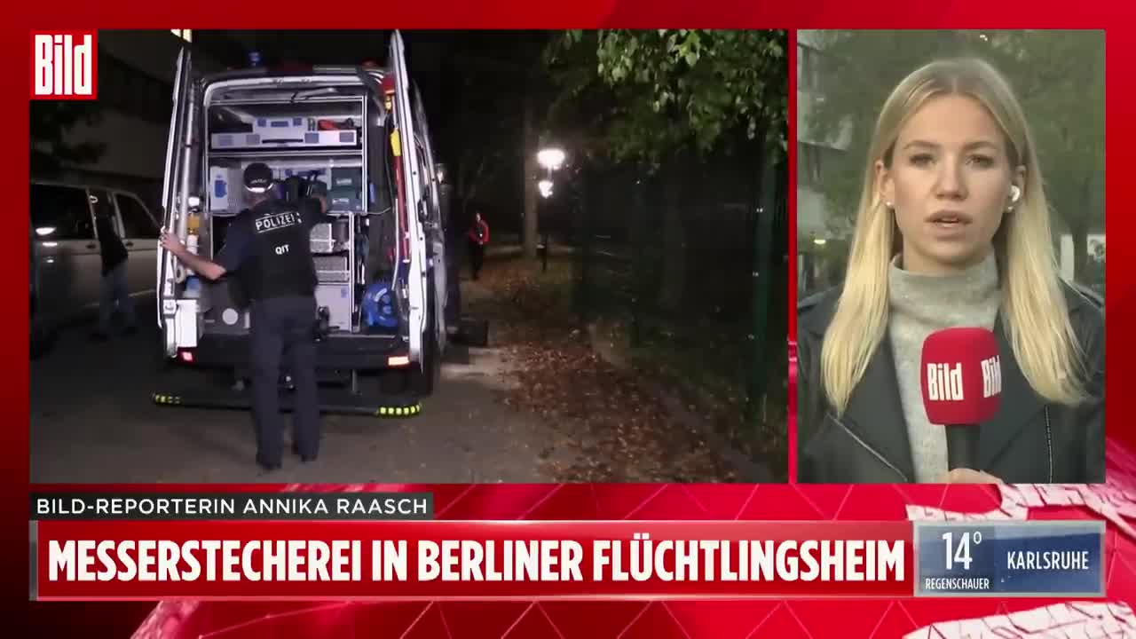 Messerstecherei im Flüchtlingsheim: Bluttat in Security-Büro | Berlin