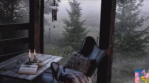 relaxing on a light raining day