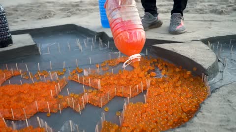 How to make Rainbow Halloween Pumpkins with Orbeez, Big Fanta,Coca Cola vs Mentos and Popular Sodas8