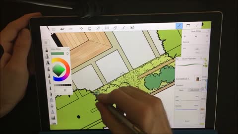 RESIDENTIAL LANDSCAPE RENDERING TIMELAPSE