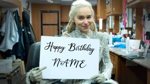 wish a happy birthday from game of thrones cast
