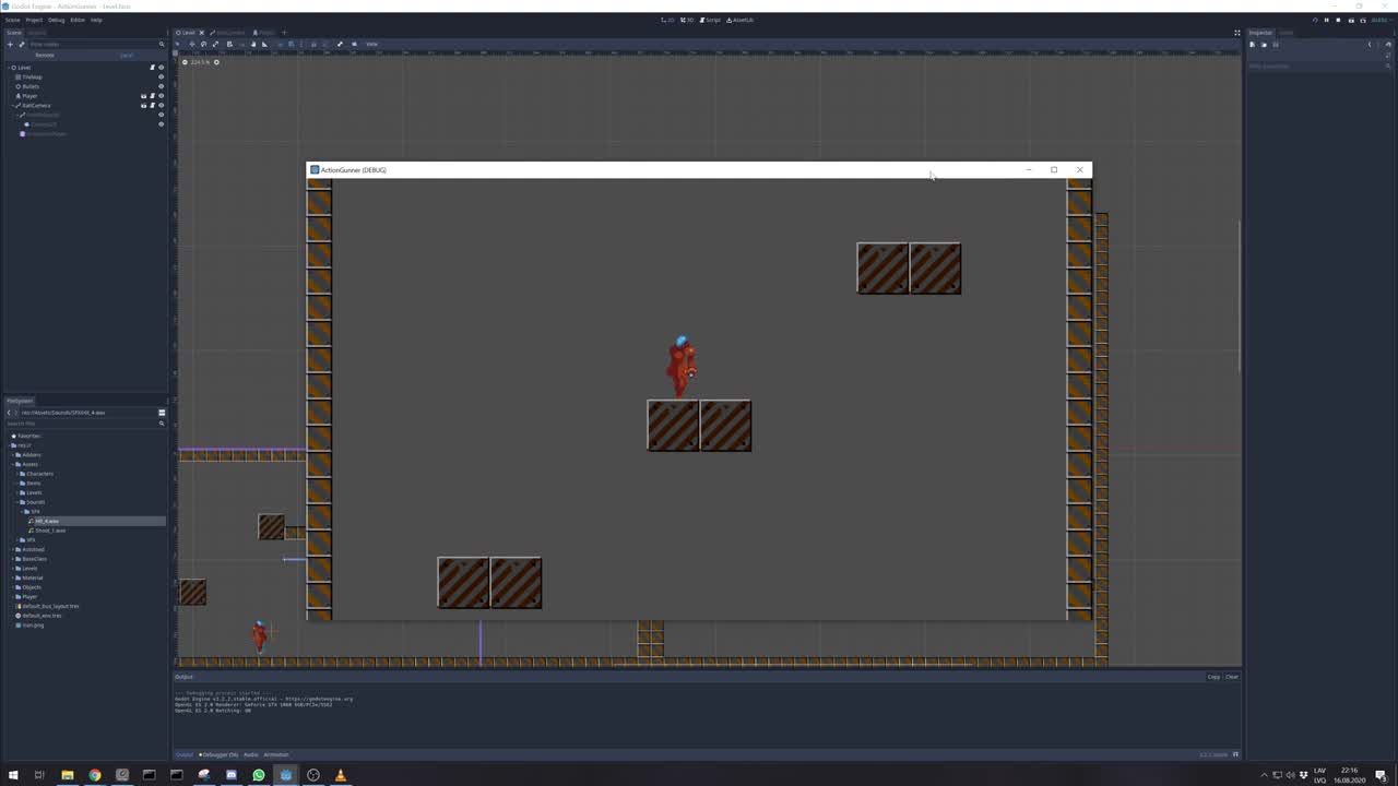 2D camera on rail in Godot