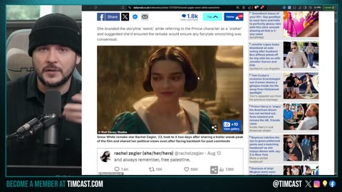 Disney PISSED After Woke Snow White Actress Tweets FREE PALESTINE, Disney TANKING Over Woke Trash