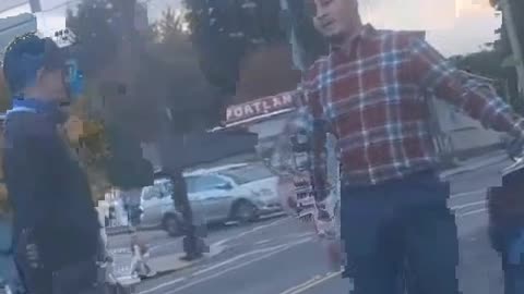 Soy boy should have stayed in the car in the first place.