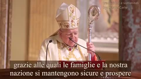OMELIA DEL CARD. BURKE - CRISI DEMOCRAZIA USA E GREAT RESET