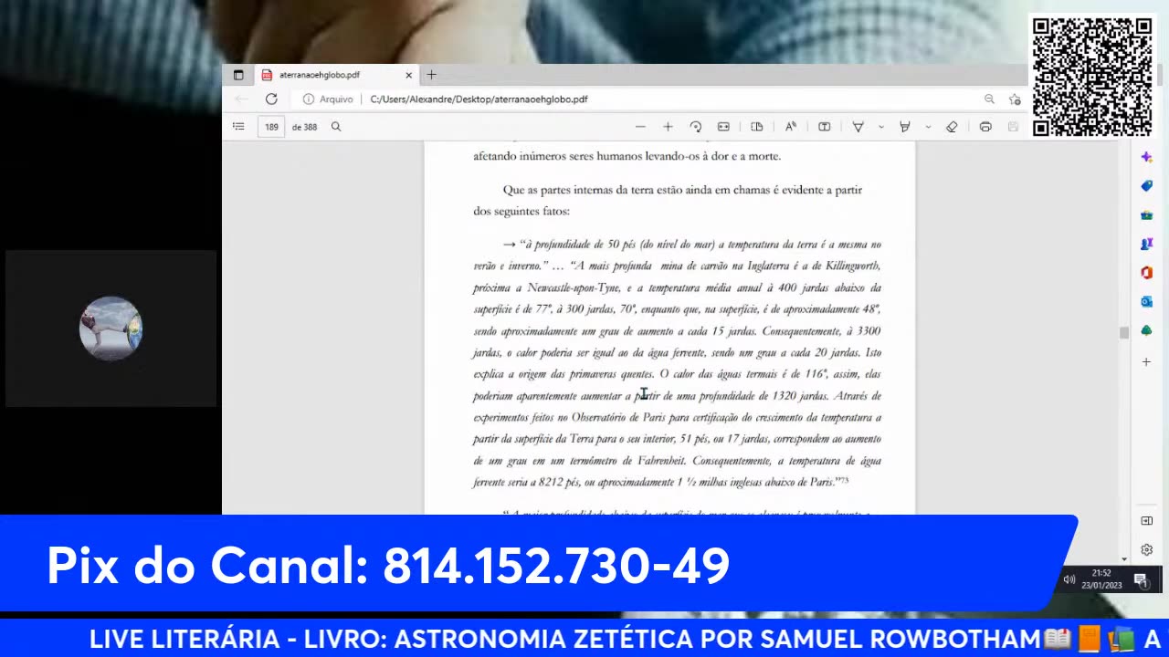 Canal Evidências - 295cWHaLF9s - LIVE LITERÁRIA LIVRO ASTRONOMIA ZETÉTICA DE SAMUEL ROWBOTHAM