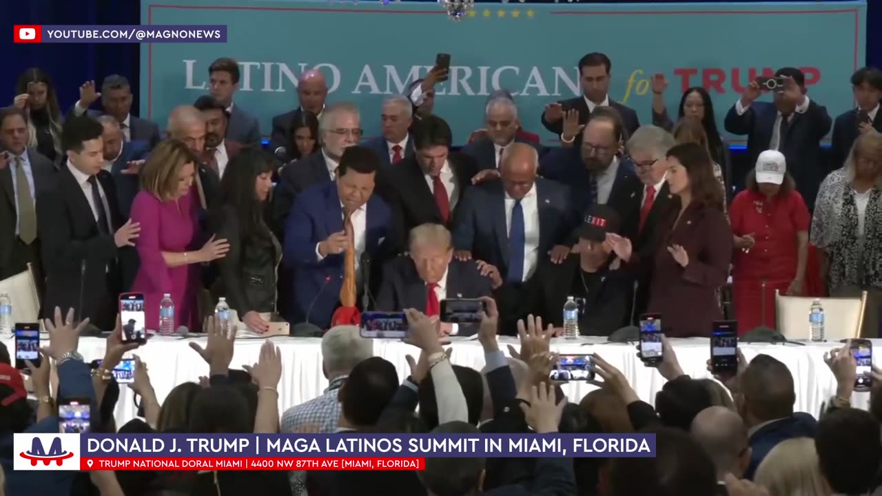 Latinos Pray for Donald Trump to "Win the Battle Against Evil" and "Make America Godly Again"