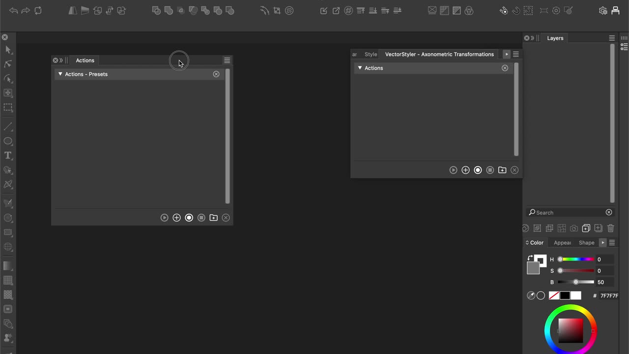 VectorStyler - Cannot Load Actions