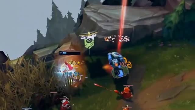 League of Legends game Korean service king operation clip
