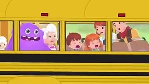 Wheels on the Bus #shorts _ Nursery Rhymes & Kids Songs _