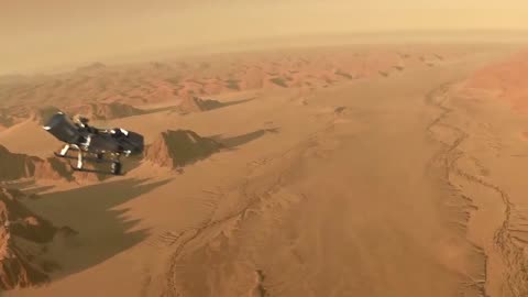 New Dragonfly Mission Flying Landing Sequence Animation