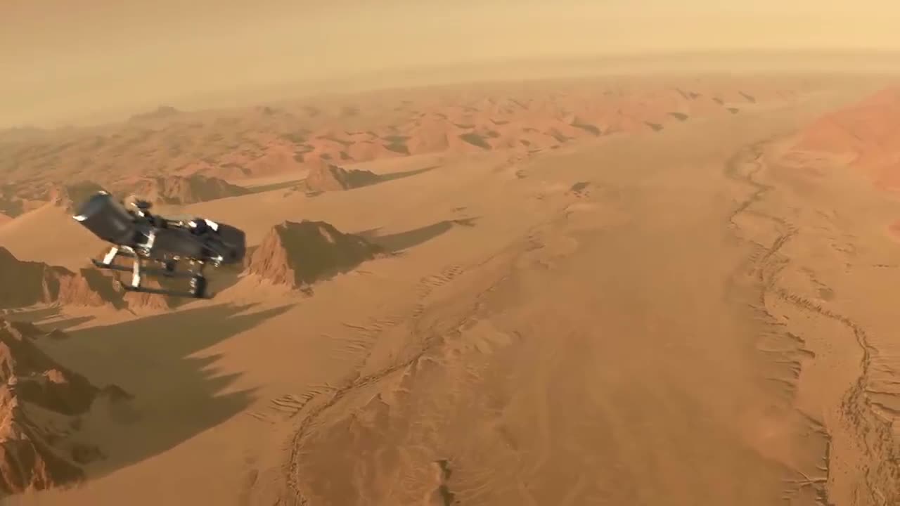 New Dragonfly Mission Flying Landing Sequence Animation