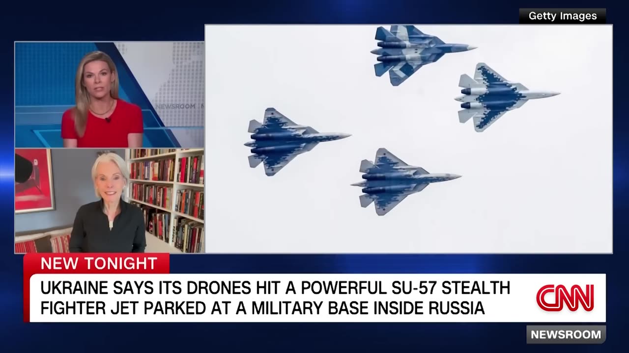 Ukraine says deep drone strike destroys rare Russian Su-57 stealth fighter