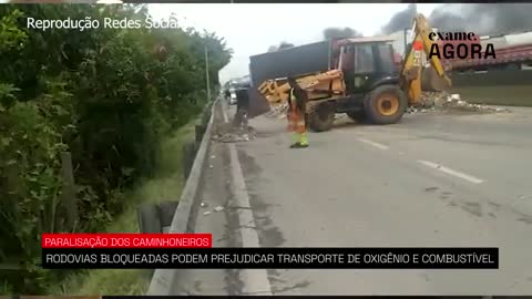 Paralisação dos caminhoneiros: associações alertam para possível falta de combustível e oxigênio