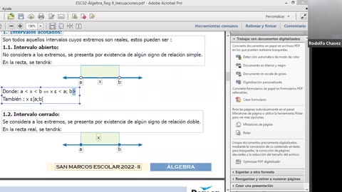 PAMER SEMESTRAL ESCOLAR 2022 | Semana 09 | Álgebra