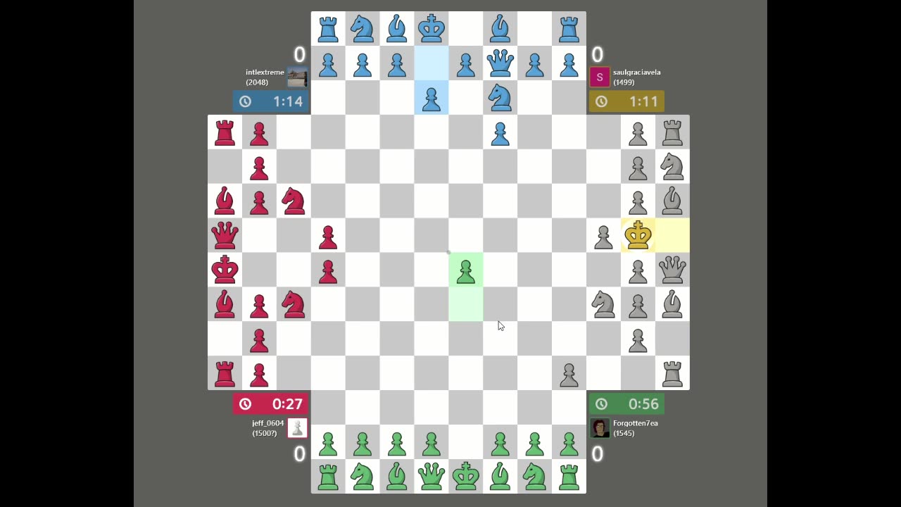 It only takes 1 blunder... | 4 player chess
