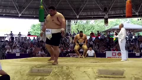 Mark Tanu NZ vs Rui Junior BRA 2015 Sumo Worlds