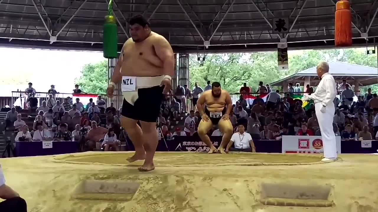 Mark Tanu NZ vs Rui Junior BRA 2015 Sumo Worlds