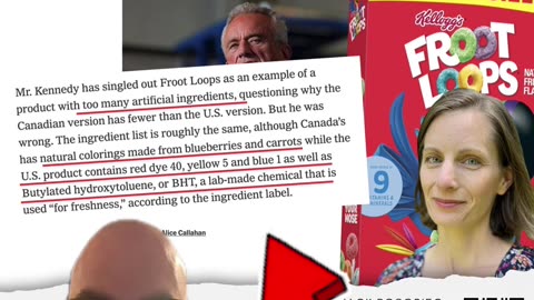 Robert F. Kennedy Jr is right about Froot Loops!