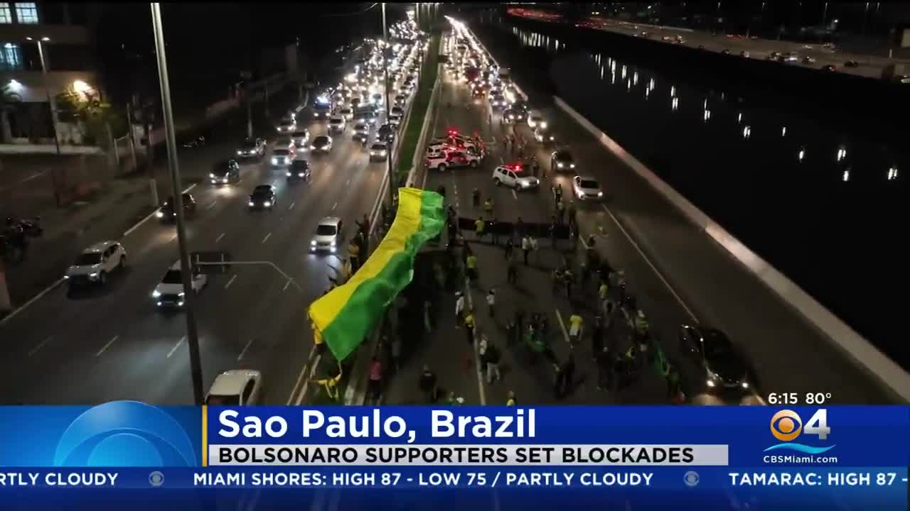 Bolsonaro Supporters Block Roads In Protest Of Brazil Presidential Election Results