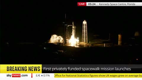 SpaceX: Polaris Dawn blasts off carrying billionaire & private astronauts