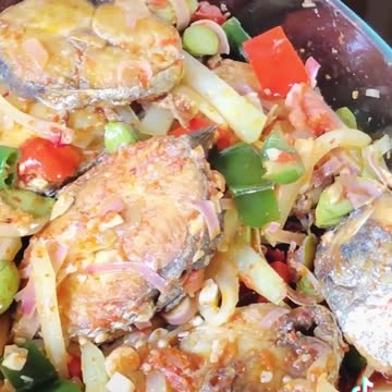 5 minutes cooking - Young Papaya Mackerel (Indonesian Food)