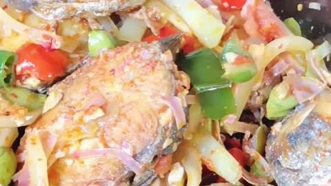 5 minutes cooking - Young Papaya Mackerel (Indonesian Food)