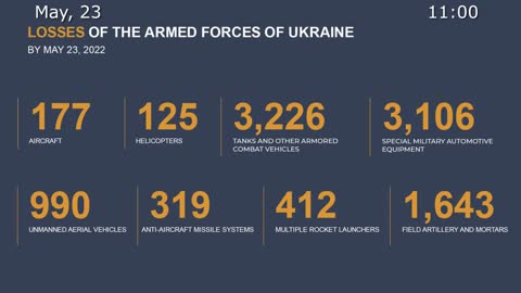 Briefing by Russian Defence Ministry 2022 05 23