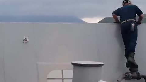 Extremely Dangerous Anchor Drop 😱⚓️