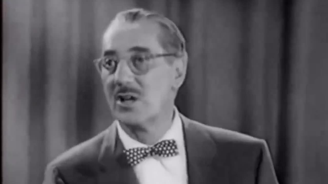 💥 Groucho Marx 1950s interview with 102 year old man born in 1856...