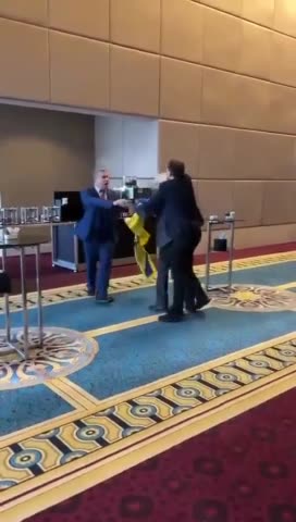 Russian Delegate Pays The Price After Stealing Ukraine Flag
