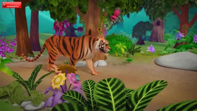 The Grateful Tiger - Moral Stories for Kids in English - Infobells_Cut